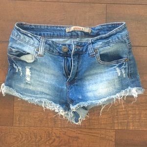 Denim Destroyed Cut off Shorts